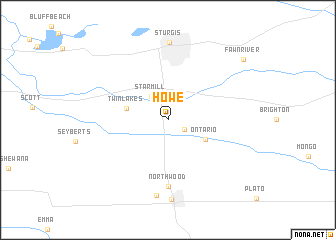 map of Howe