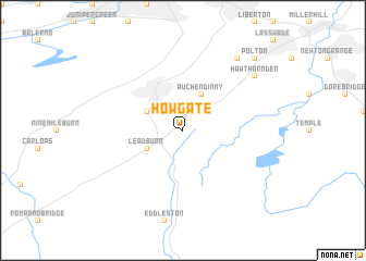 map of Howgate