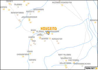 map of Howgend