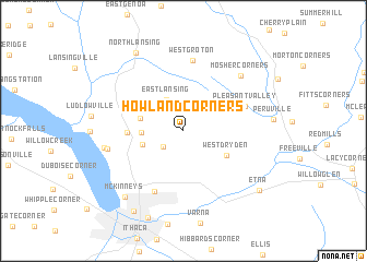 map of Howland Corners