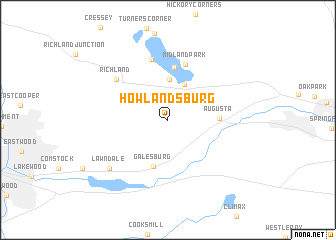 map of Howlandsburg