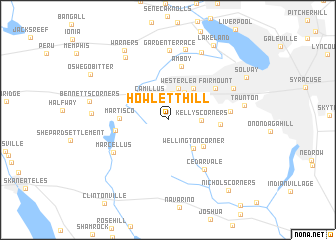 map of Howlett Hill