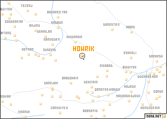 map of Howrīk