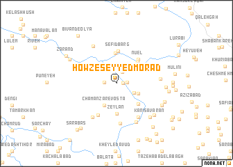 map of Ḩowẕ-e Seyyed Morād