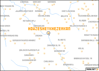 map of Ḩowẕ-e Sheykh-e Zemkān