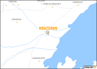 map of Ḩowẕ Gowd