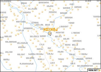 map of Hoxhaj