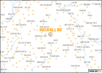 map of Hoxhallar