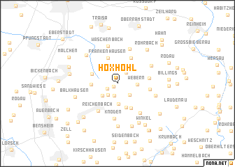 map of Hoxhohl