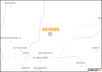 map of Hoyadas