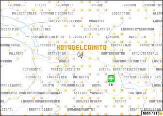 map of Hoya del Caimito