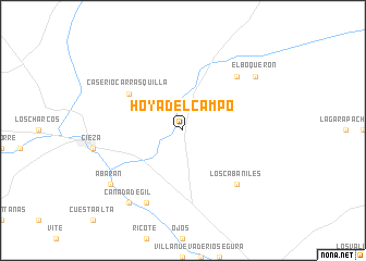 map of Hoya del Campo