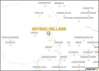 map of Hoya del Mollidar