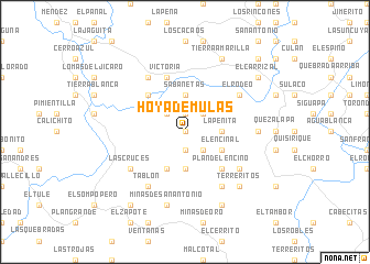 map of Hoya de Mulas