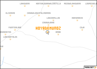 map of Hoya de Muñoz