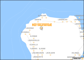 map of Hoyagrande