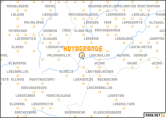 map of Hoya Grande