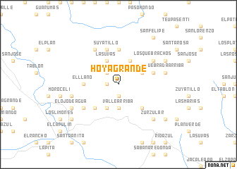 map of Hoya Grande