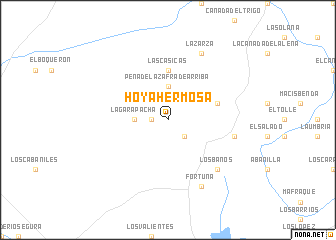 map of Hoyahermosa