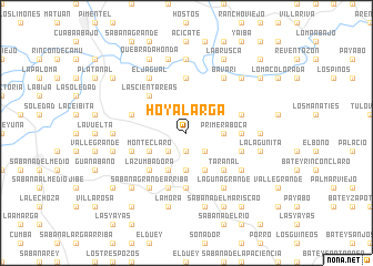 map of Hoya Larga