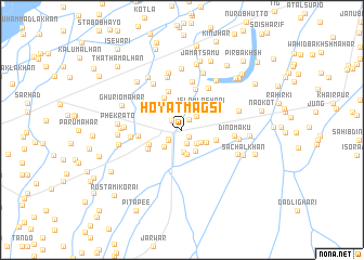 map of Hoyāt Magsi