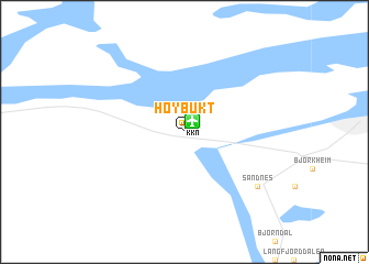 map of Høybukt