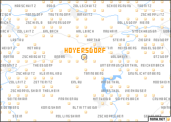 map of Hoyersdorf