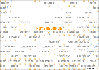 map of Hoyersvörde