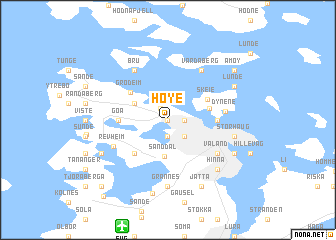 map of Høye