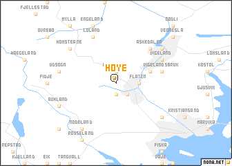 map of Høye