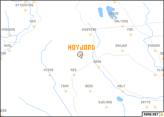 map of Høyjord