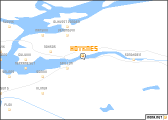 map of Høyknes