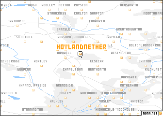 map of Hoyland Nether