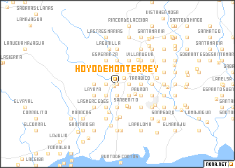 map of Hoyo de Monterrey