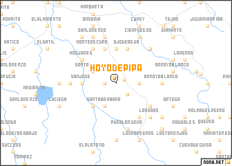 map of Hoyo de Pipa