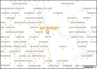 map of Hoyo Frío