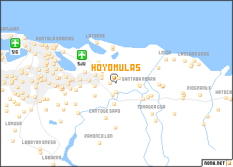 map of Hoyo Mulas