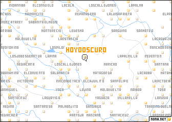 map of Hoyo Oscuro