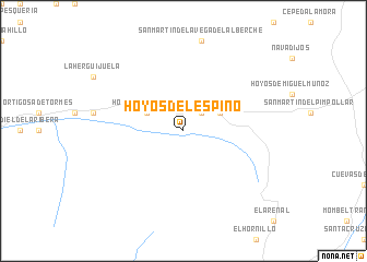 map of Hoyos del Espino