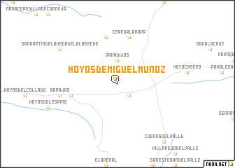 map of Hoyos de Miguel Muñoz