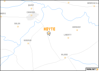 map of Hoyte