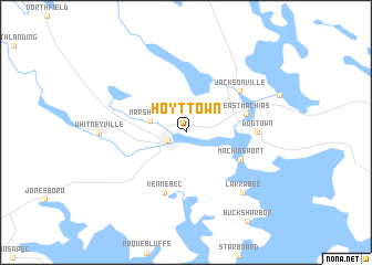 map of Hoyttown