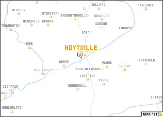 map of Hoytville