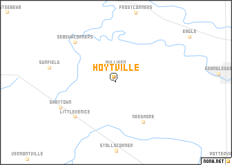 map of Hoytville