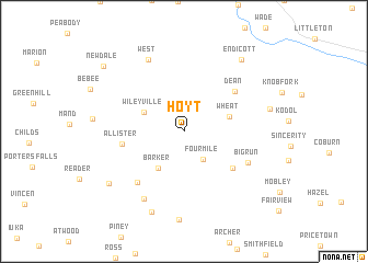 map of Hoyt