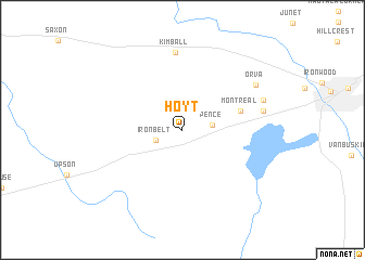 map of Hoyt
