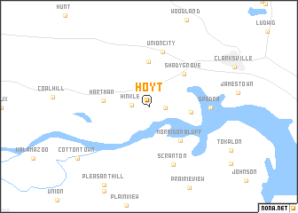 map of Hoyt