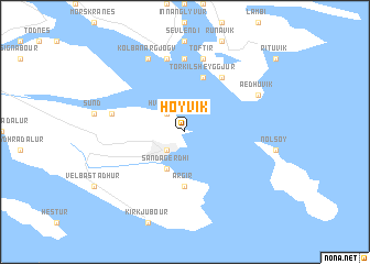 map of Hoyvík
