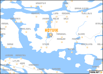 map of Høyvik