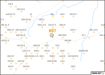 map of Hoy